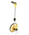 Fauitay Mechanical Measuring Wheel with Folding Handle, 9999.9m Distance, featuring yellow and black design, portable for accurate measurement.