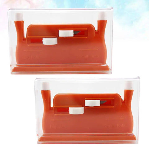 Mini Red Needle Threader Set For Easy Sewing No Fuss Quick Threading Ideal For Home And Shop Great Gift For Elderly People With Dim Eyes Thumb Threader Tool For Hand Sewing And Craft, red plastic