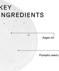 Key ingredients of Ultra Hydrating Shampoo For All Hair Types Loaded With Argan And Pumpkin Seed Oil including argan oil and pumpkin seed oil.