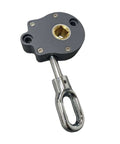 Manual Worm Gear Crank for Awning 1 To 13 Gearbox Outdoor Lawn Garden Replacement Handle, aluminum alloy, close-up view.