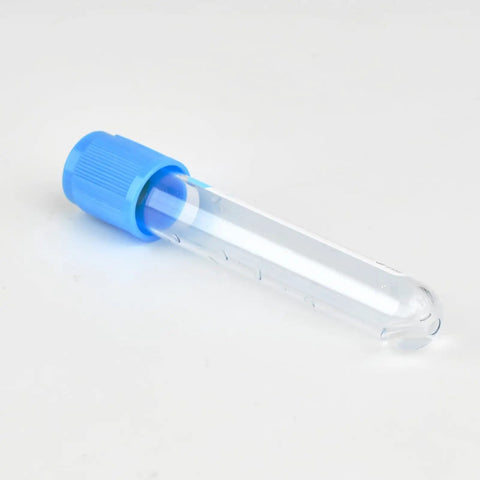 3ml PT Vacuum Specimen Collection Tubes With Blue Cap Durable PET Lab Tubes For Vet And Pet Testing Easy To Handle And Transport 100 Pieces Wrapped Packaging