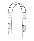 Powder Coated Iron Garden Pergola Arbor Built For Climbing Plants Pro Grade Trellis Archway All Weather Outdoor Backyard Pathway Decor