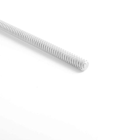 Two Lead Screws Pack 300mm 8mm Lead Screws With Stainless Steel Threaded Rod And Two Flexible Couplings For No Hassle Fast Install 3D Printer Z Axis Upgrade Kit Bundle close-up view of stainless steel threaded rod.