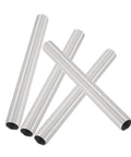 16 Piece Aluminum Tent Pole Repair Tube Connector Kit For Snappy Pole Fixes And Lightweight Camping Accessory For Dome Cabin Tents Perfect For Camping Trips And Easy Assembly, showing four aluminum tubes.