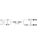 Diagram of One Inch Flexible Stainless Steel Gas Connector With Sixty Inch Length Easy Install Three Quarter Inch MIP FIP Fittings