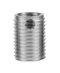 Self Tapping Thread Inserts Kit in Stainless Steel, M6x1.0 Inner Threads and M10x1.25 Outer Threads, 12mm Length, 10 Pack Pro Grade Screw Repair Kit for Damaged Holes, Easy Fix to Lock In Strong, Long Lasting Threads, stainless steel insert
