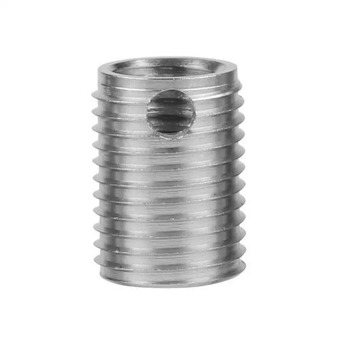Self Tapping Thread Inserts Kit in Stainless Steel, M6x1.0 Inner Threads and M10x1.25 Outer Threads, 12mm Length, 10 Pack Pro Grade Screw Repair Kit for Damaged Holes, Easy Fix to Lock In Strong, Long Lasting Threads, stainless steel insert