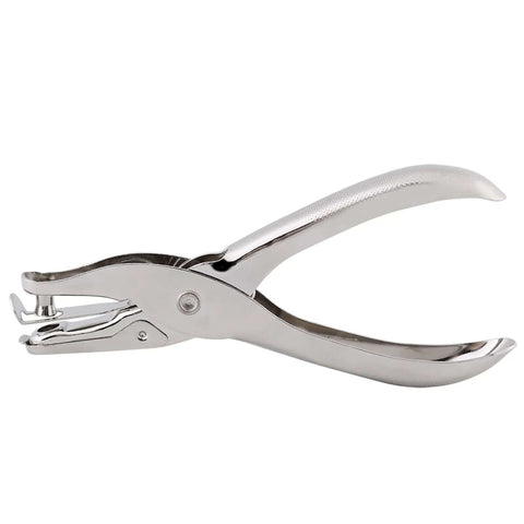 Metal One-Hand Lever Action Paper Punch 6mm Circle Cutter for crafts and scrapbooking, side view