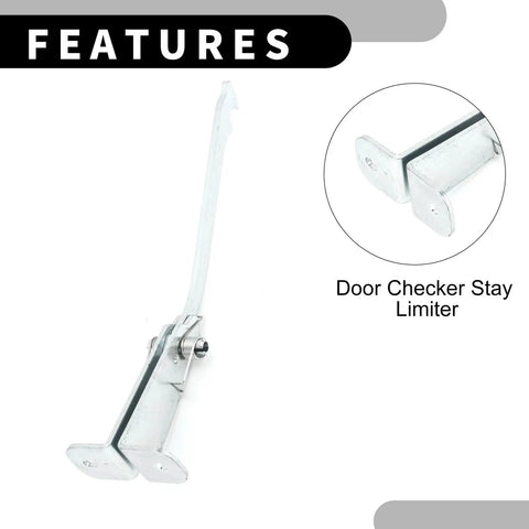 Opel Vivaro A Door Check Strap Rear Door Hinges, Adjustable Opening Angles, heavy duty rust resistant metal close-up image