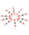 Hot 10 Piece Red 3.0mm Heat Shrink Butt Solder Terminals For Electrical Wire Connections Made Of Premium Tinned Copper Ultimate Splice Connector Kits That Look Fire And Ensure A Rock Solid Secure Fit Every Single Time. 10 red 3.0mm tinned copper butt connectors