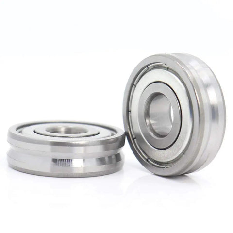 Ready To Roll V Groove Roller Bearings 10X30X9mm Sealed Steel Balls For Slick Pulley Wheels And Smooth Linear Tracks Rock Solid Construction Zero Hassle Setup Four Pack, showing two sealed steel ball bearings.