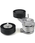 Fix Your Ride With Belt Tensioner For BMW N52 Engines E81 E82 E87 E88 E90 E91 E92 E93 X1 X3 X5 Replace 11287628650 1128753 Control Serpentine Belts Stop Slipping Reduce Vibration To Keep You Cruising Smoothly Down The Block In Style Right Now. black BMW N52 belt tensioner with two pulleys