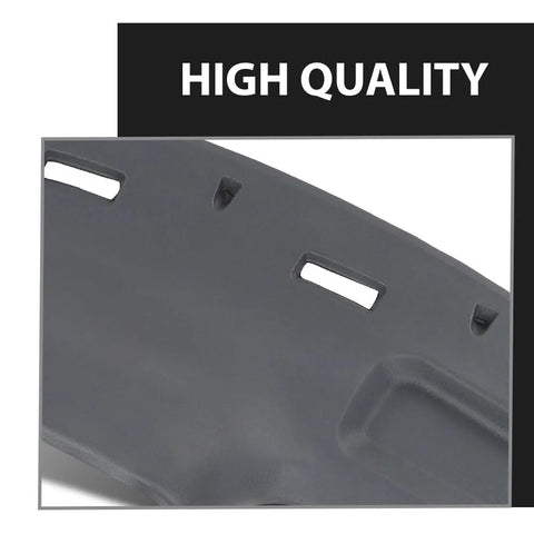 G-PLUS TPE dash cover for Dodge Ram 1994–1997 pickup, gray, front view.
