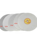 Diamond Grinding And Polishing Disc Electroplated 180mm variety pack showing 120 to 1000 grit sizes for various applications