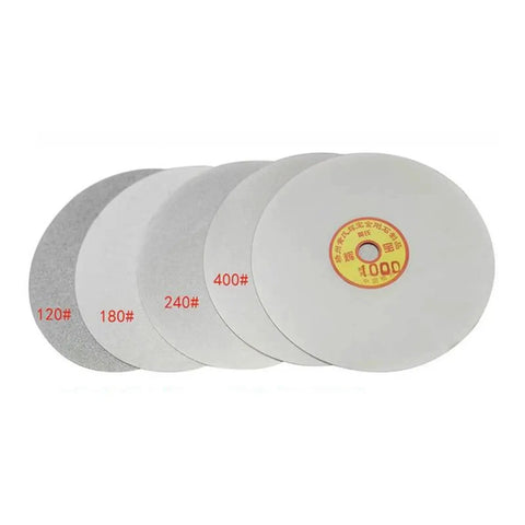 Diamond Grinding And Polishing Disc Electroplated 180mm variety pack showing 120 to 1000 grit sizes for various applications