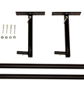 Overhead Ladder Rack Ceiling Mount For Garage Storage Holds Ladders Up To 75 Lbs Adjustable Height From 12 To 20 Inches