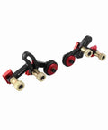 Precision Ball Bearing Roller Guide Wheel For Table Saw Fence Mount Heavy Duty Sealed Bearings with brass bolts and red accents.