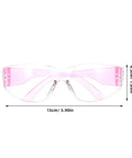 Heavy Hitting Splash Guard Safety Glasses Six Pack with pink tinted frames, impact resistant design, and adjustable fit.