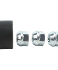 Heavy Duty Wheel Stud Installer Kit For Cars And Trucks With 3 Hub Nuts To Replace Broken Tire Bolts M12x1 25 M12x1 5 M14x1 5 Fast Fix For Most Vehicles, three silver nuts and black install tool