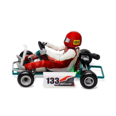 One Thirty Second Scale Go Kart RC Car 2.4G With Remote Control Battery Included Old School Retro Mini Racing Kart Easy Assembly