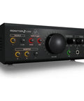 Front view of Premium Monitor And Headphone Monitoring Controller with USB Audio Interface and VCA Control for Studio Pros
