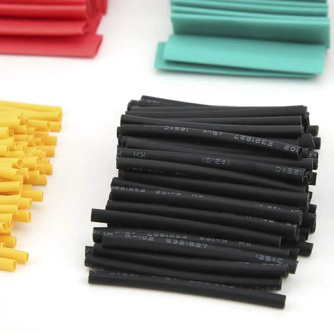 Hot Stuff 530 Piece Heat Shrink Tube Kit Perfect For Insulating Wires, Cable Repair, And Wild DIY Projects With Durable Retracting Sleeves That Are Totally Rad To Use. Black heat shrink tube assortment