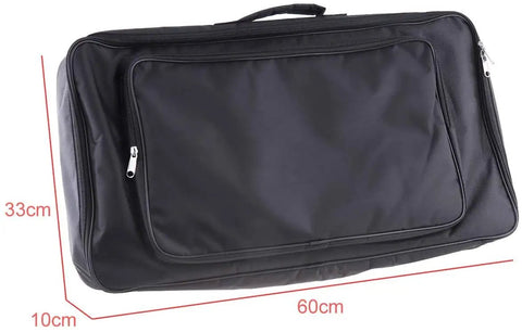 Portable Pedalboard Carry Bag For Guitar Effects And Multi-FX Units, Rugged Nylon Case with reinforced handle, black, 23.6 x 13 x 4 inches