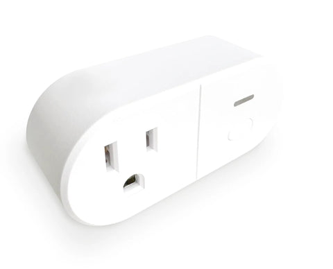 White Offline Voice Control Wall Plug With 30 Plus Commands No WiFi No App No Setup Smart Outlet Extender for Home and Office
