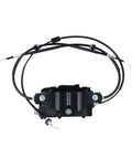 Professional Grade Electric Parking Brake Actuator Kit For BMW X5 E70 And X6 E71 2008 Through 2014, top view with cables.