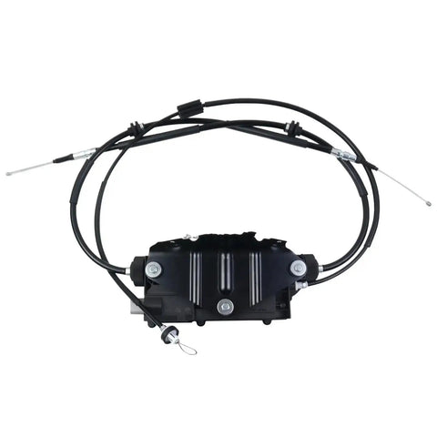 Professional Grade Electric Parking Brake Actuator Kit For BMW X5 E70 And X6 E71 2008 Through 2014, top view with cables.