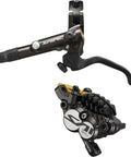 Saint M820 Hydraulic Disc Brake and Lever Front Post Mount 4 Piston Caliper with I Spec B Reach Adjust in black