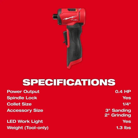 Built Like A Tank 3485 20 Brushless Right Angle Die Grinder With One Wrench Accessory Swap And Four Mode Variable Speed Control For Heavy Duty Grinding And Precision Fabrication Work