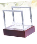 Glowing Pendulum Desk Decor Newton's Cradle Ornament for home office, battery operated, demonstrates physics energy conservation.