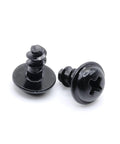 BMW Rear License Plate Screws M5 x 8mm Coarse Thread Stainless Steel Black Oxide Pack of 4 No Rust Easy Install OEM Style Hardware