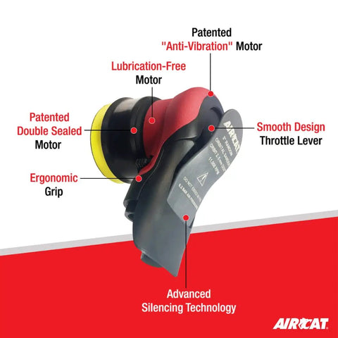 Non Vac Orbital Palm Sander And Polisher For Handheld Finishing with highlighted features like lubrication-free motor and ergonomic grip