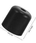 Close-up of a single leg from Dope Black Screw-In Furniture Legs 4 Pack for Sofas, Chairs and Dressers, showing 2 inch height.