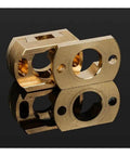 Upgrade Your 3D Printer Game With This Smooth And Sturdy Oldham Coupling Fit For Ender 3 V2 CR10 Models To Eliminate Z-Axis Wobble And Boost Print Accuracy brass Oldham coupling