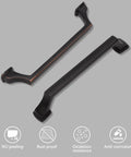 Two Pack Center To Center 128mm Matte Nickel Brushed Finish Cabinet Pulls For Kitchen Cabinets And Dressers, stainless steel handles