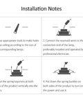 Installation notes for Rock Solid Six Pack Adjustable Recessed Lighting with steps for ceiling and wiring setup.