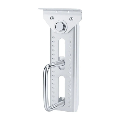 4 Pack Boat Trailer Bunk Brackets With 10 Inch Adjustable Cast Iron Top Brackets, showing vertical view and U bolt attachment.