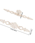 European Vintage Cabinet Pull Handle Zinc Alloy Retro Vibe Drawer Knob For Furniture Hardware In K Gold Ivory White, floral detail