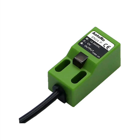 Inductive Proximity Sensor SN04N NPN NO Square LED Light Motion Switch For Automation Projects Industrial Machinery With Pro Grade Sensing And Fast Response In Harsh Environments, green plastic body with cable