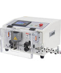 Built Different Automatic Wire Cutting And Stripping Workhorse With Smart Touchscreen, features touchscreen and clear safety cover.