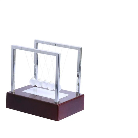 Glowing Pendulum Desk Decor Newton's Cradle Ornament for Home Office demonstrates physics energy conservation, battery operated