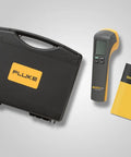Rock Solid LED Stroboscope Featuring 30 To 300000 FPM Flash Rate And Knockout Brightness Rugged Design For Smooth Industrial Inspection And Precision Motor Testing Gear in black case with user manual.
