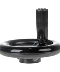 3.94 Inch Hand Wheel With Revolving Handle For Milling Machines, Black 3 Spoked Round Handwheel, 12mm Bore, Precision Adjustment Wheel