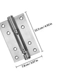 Self Closing Stainless Steel Door Hinges For Interior And Exterior Doors, Heavy Duty Bearing Hinges, 12.5 cm x 7.8 cm