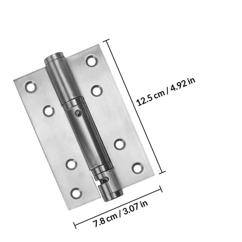 Self Closing Stainless Steel Door Hinges For Interior And Exterior Doors, Heavy Duty Bearing Hinges, 12.5 cm x 7.8 cm