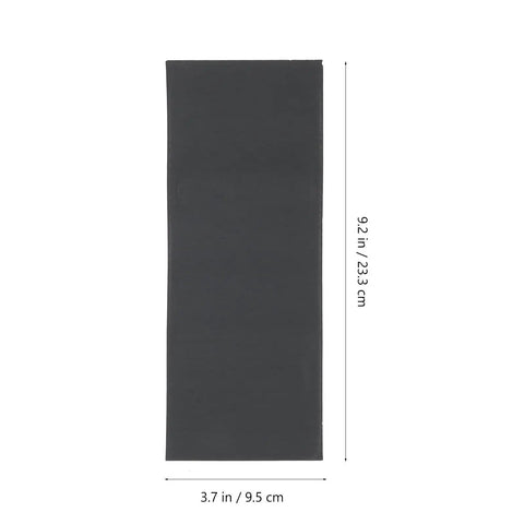 Top Tier Wet Dry Sandpaper Set With 45 Sheets Ranging From Grit 120 To Super Fine 5000 For Pro Grade Polishing And Smoothing Jobs Without The Dust, showing a sheet measuring 9.2 x 3.7 in.