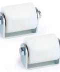 Slide Gate Guide Roller 3 Inches With UHMW Nylon Wheel And Post Welded Bracket, Heavy Duty Sealed Ball Bearing Side Roller Assembly Pack Of 2